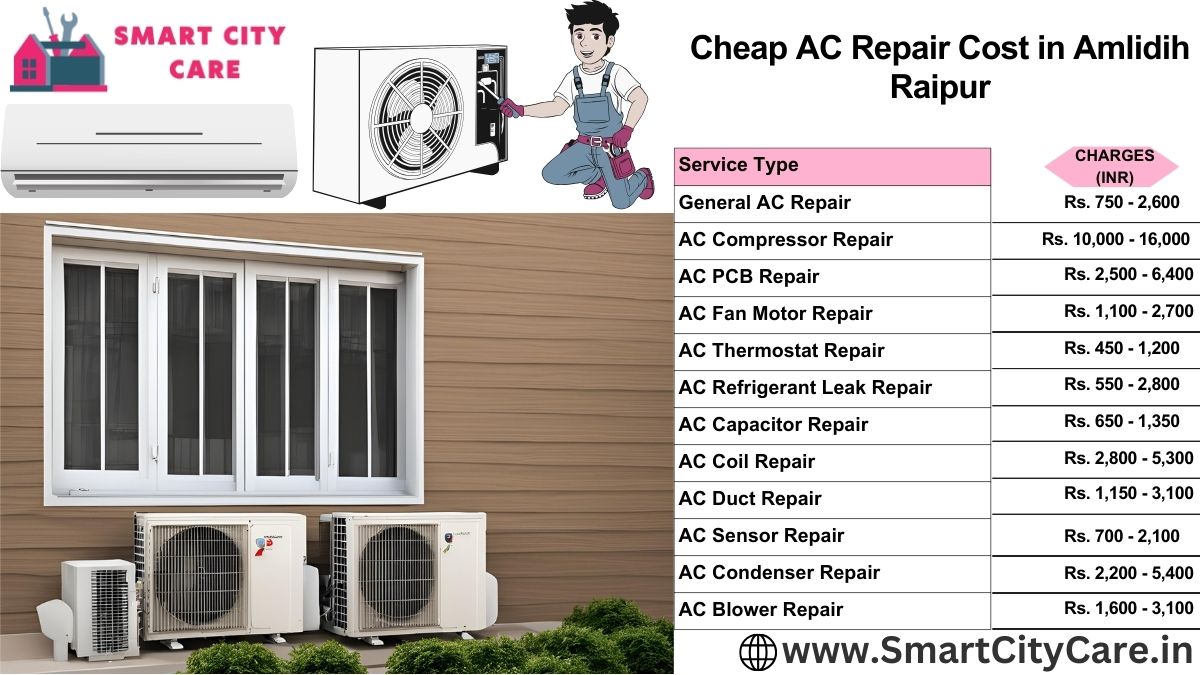 Cheap AC repair Cost list in  Amlidih, Raipur