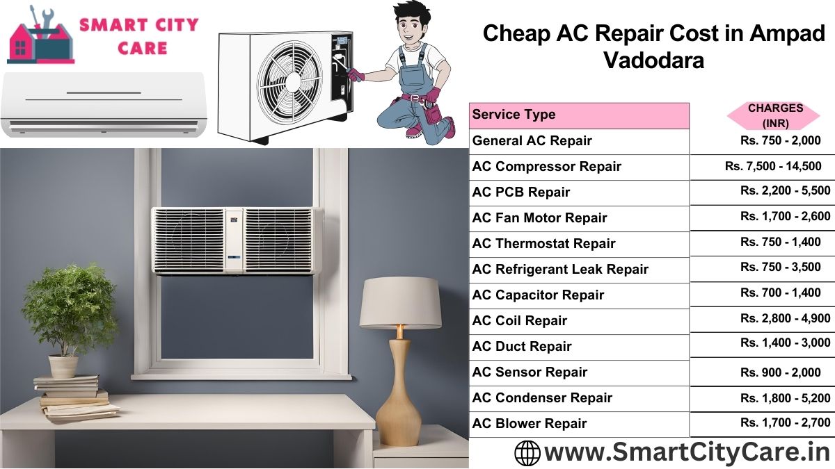 Cheap AC repair Cost list in  Ampad, Vadodara