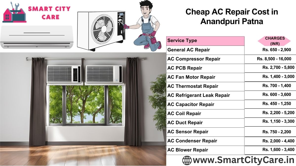 Cheap AC repair Cost list in  Anandpuri, Patna