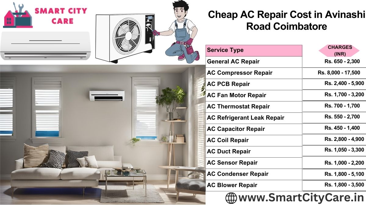 Cheap AC repair Cost list in  Avinashi Road, Coimbatore