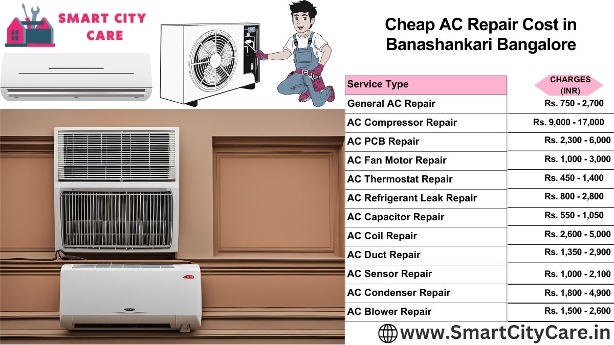 Cheap AC repair Cost list in  Banashankari, Bangalore