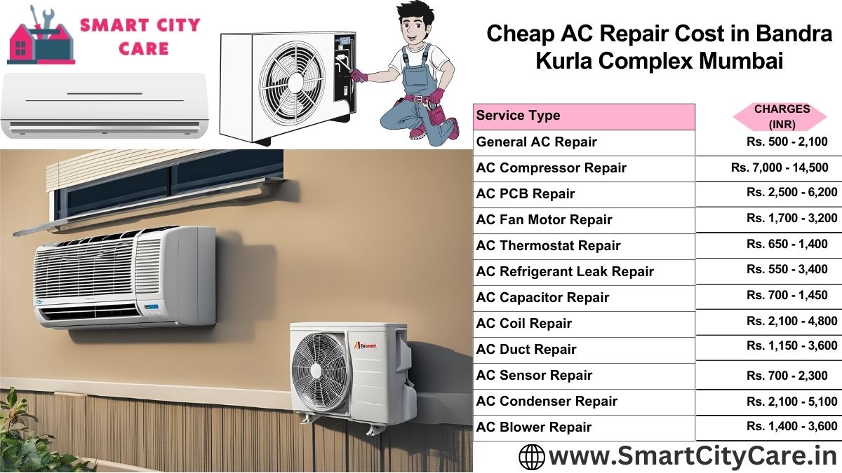 Cheap AC repair Cost list in  Bandra Kurla Complex, Mumbai