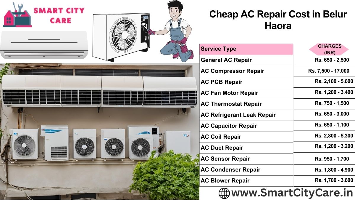 Cheap AC repair Cost list in  Belur, Haora