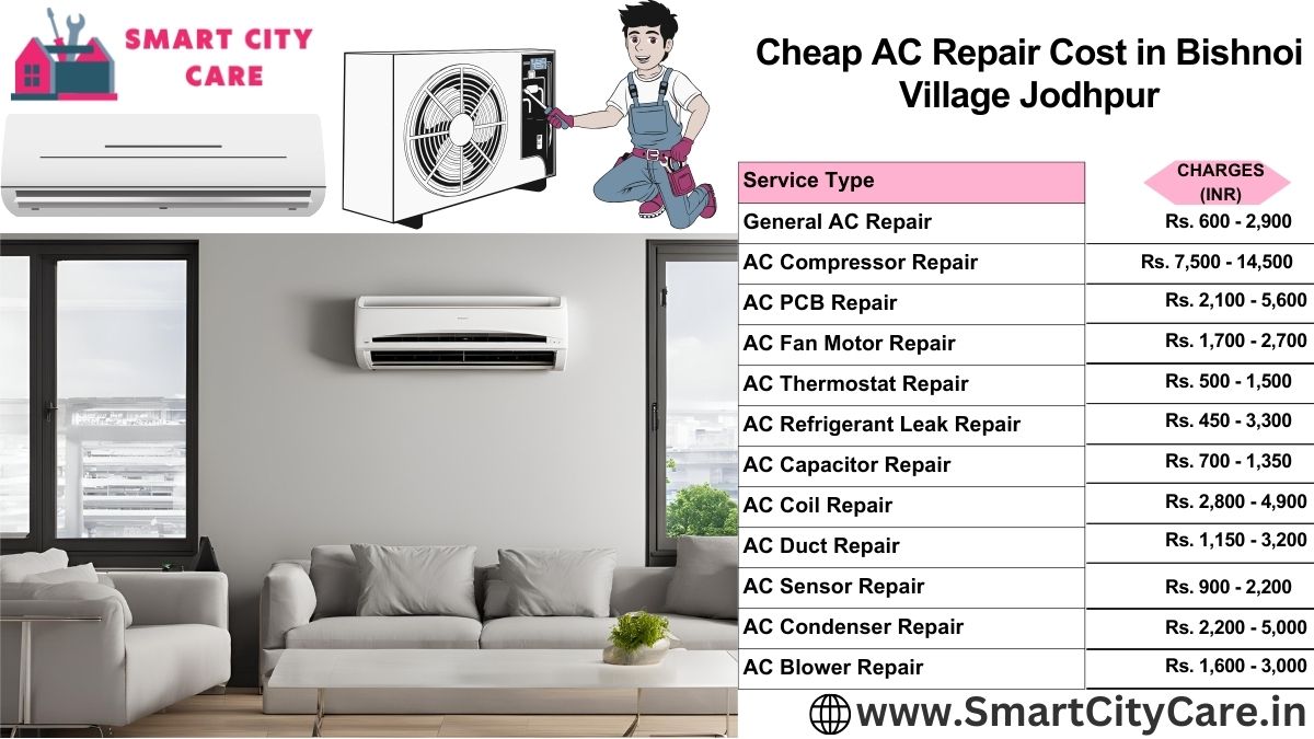 Cheap AC repair Cost list in  Bishnoi Village, Jodhpur
