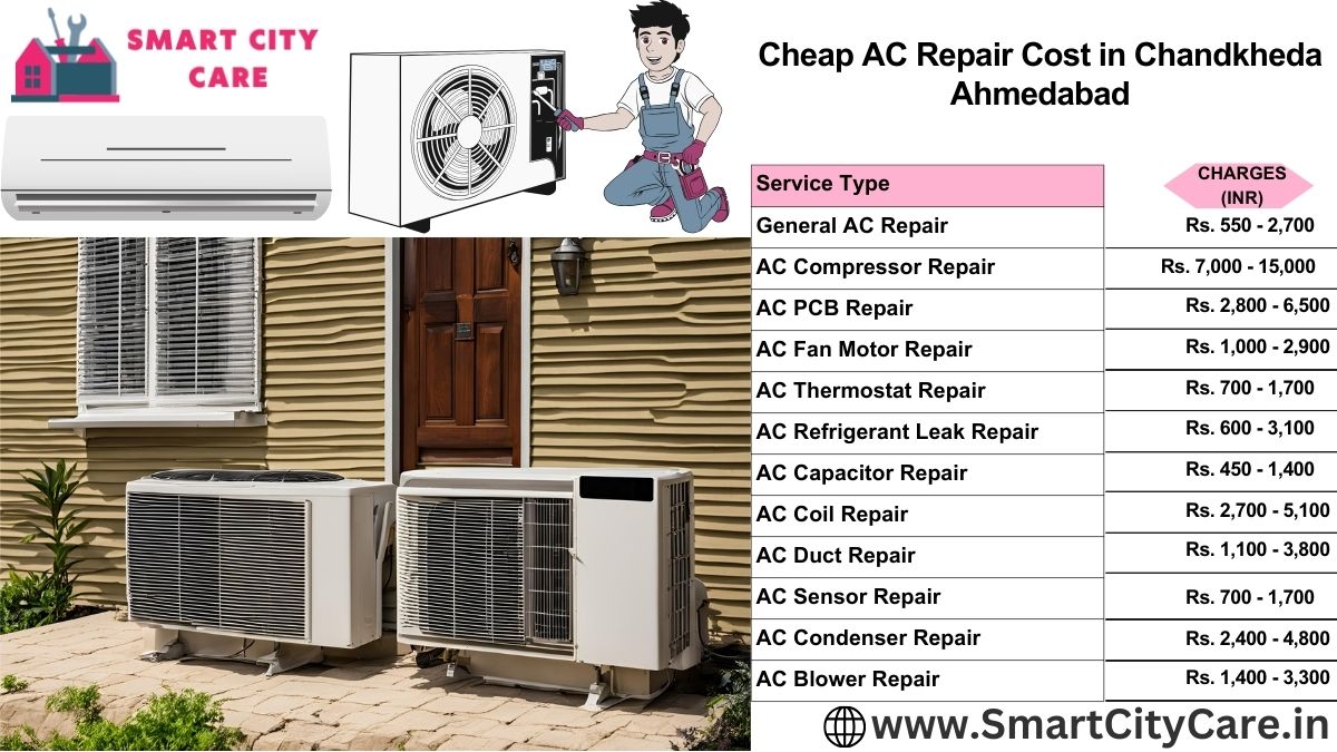 Cheap AC repair cost in Chandkheda, Ahmedabad