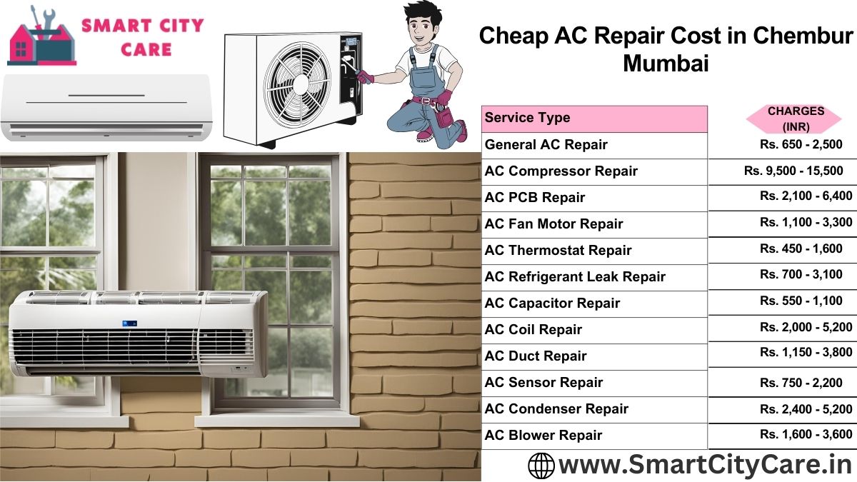 Cheap AC repair Cost list in  Chembur, Mumbai