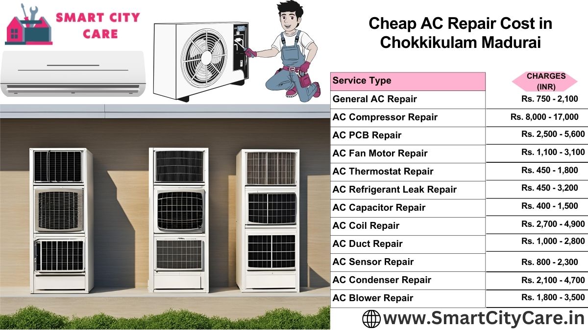 Cheap AC repair Cost list in  Chokkikulam, Madurai