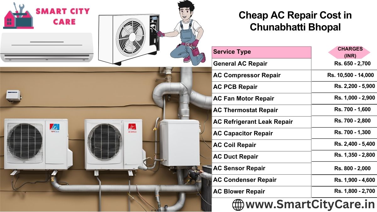 Cheap AC repair cost in Chunabhatti, Bhopal
