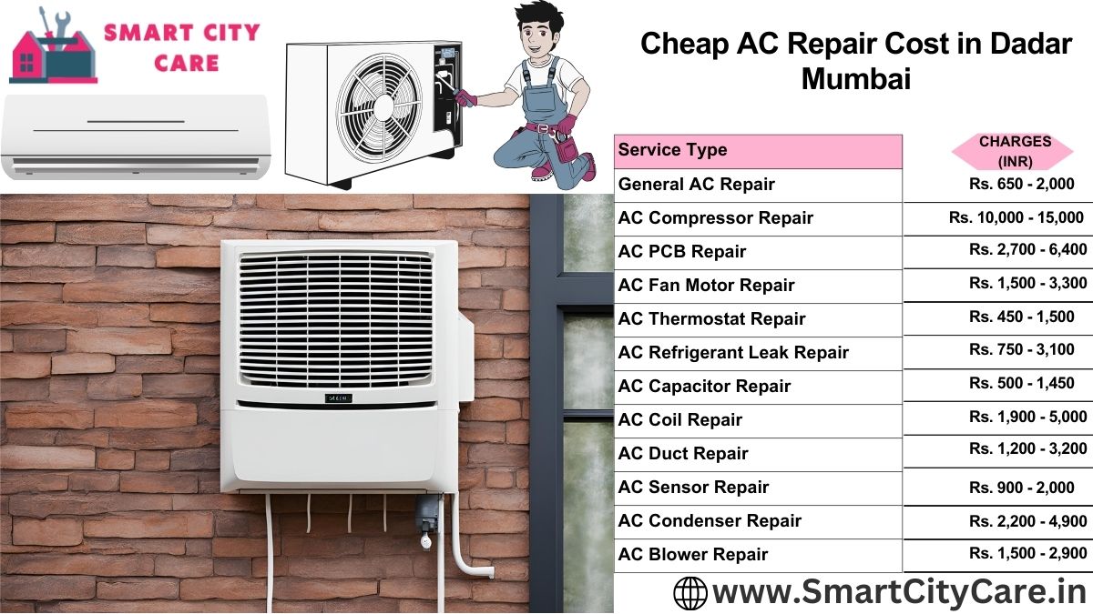 Cheap AC repair Cost list in  Dadar, Mumbai