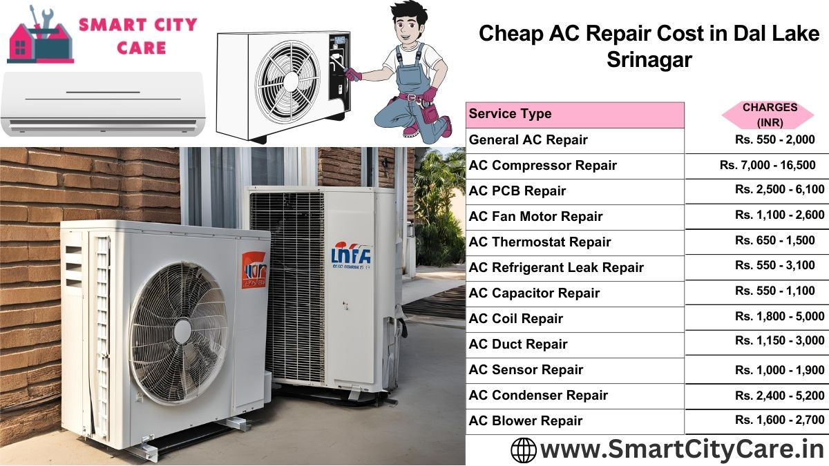 Cheap AC repair Cost list in  Dal Lake, Srinagar