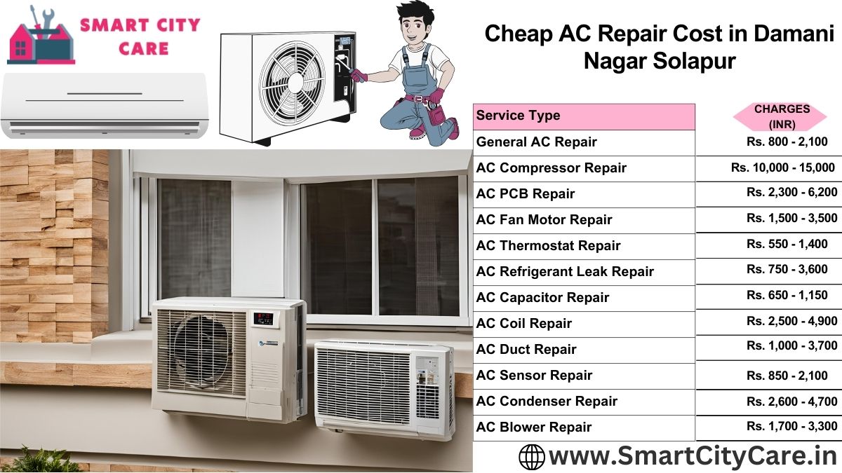 Cheap AC repair Cost list in  Damani Nagar, Solapur