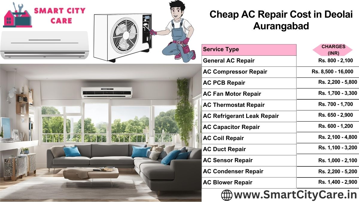 Cheap AC repair Cost list in  Deolai, Aurangabad
