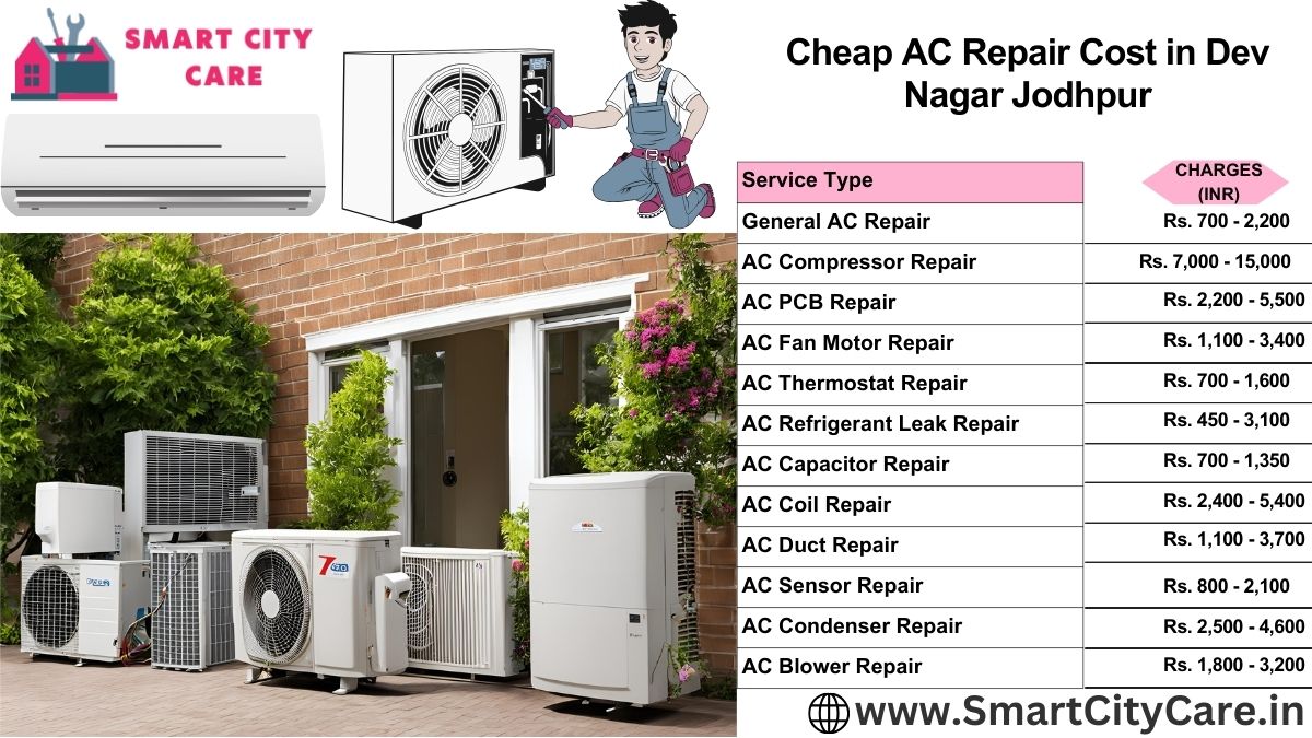 Cheap AC repair Cost list in  Dev Nagar, Jodhpur