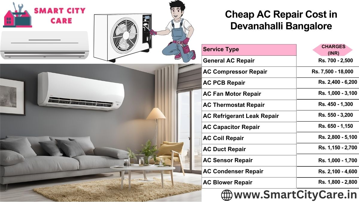 Cheap AC repair Cost list in  Devanahalli, Bangalore