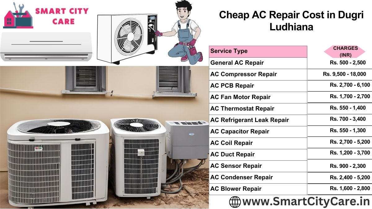 Cheap AC repair Cost list in  Dugri, Ludhiana