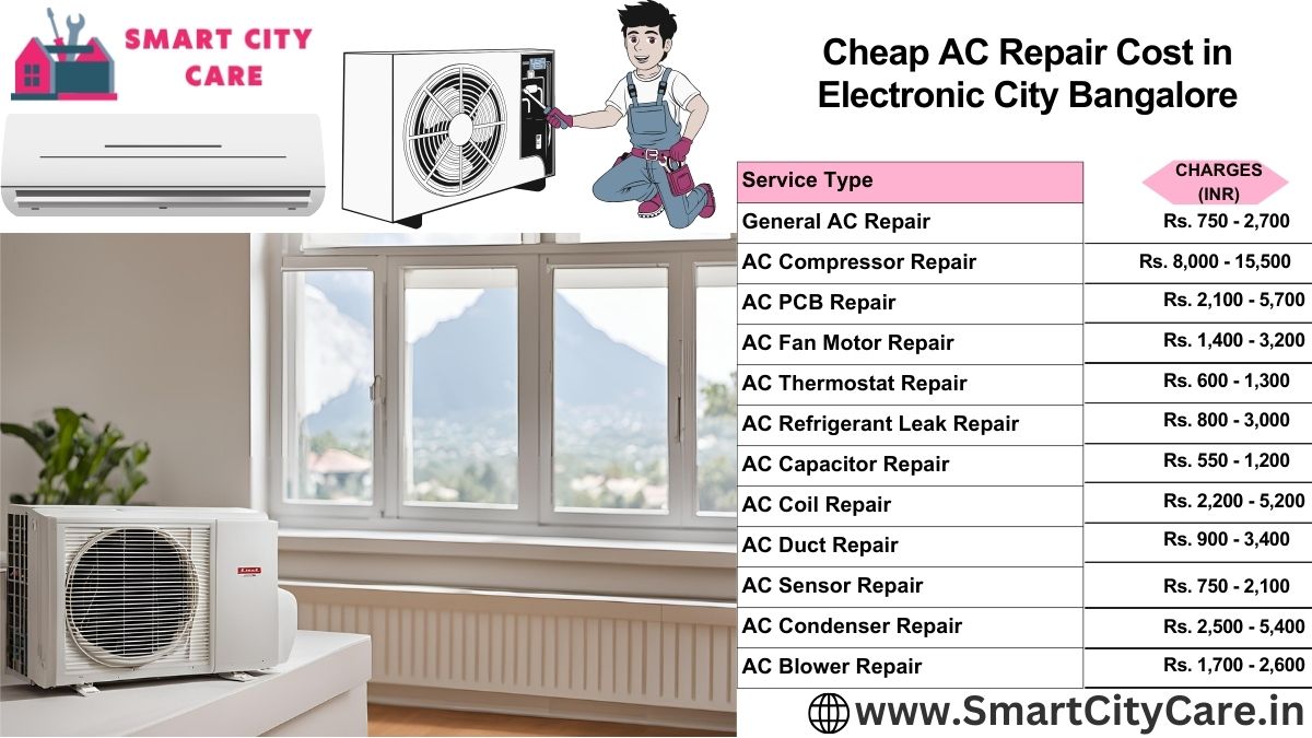 Cheap AC repair Cost list in  Electronic City, Bangalore