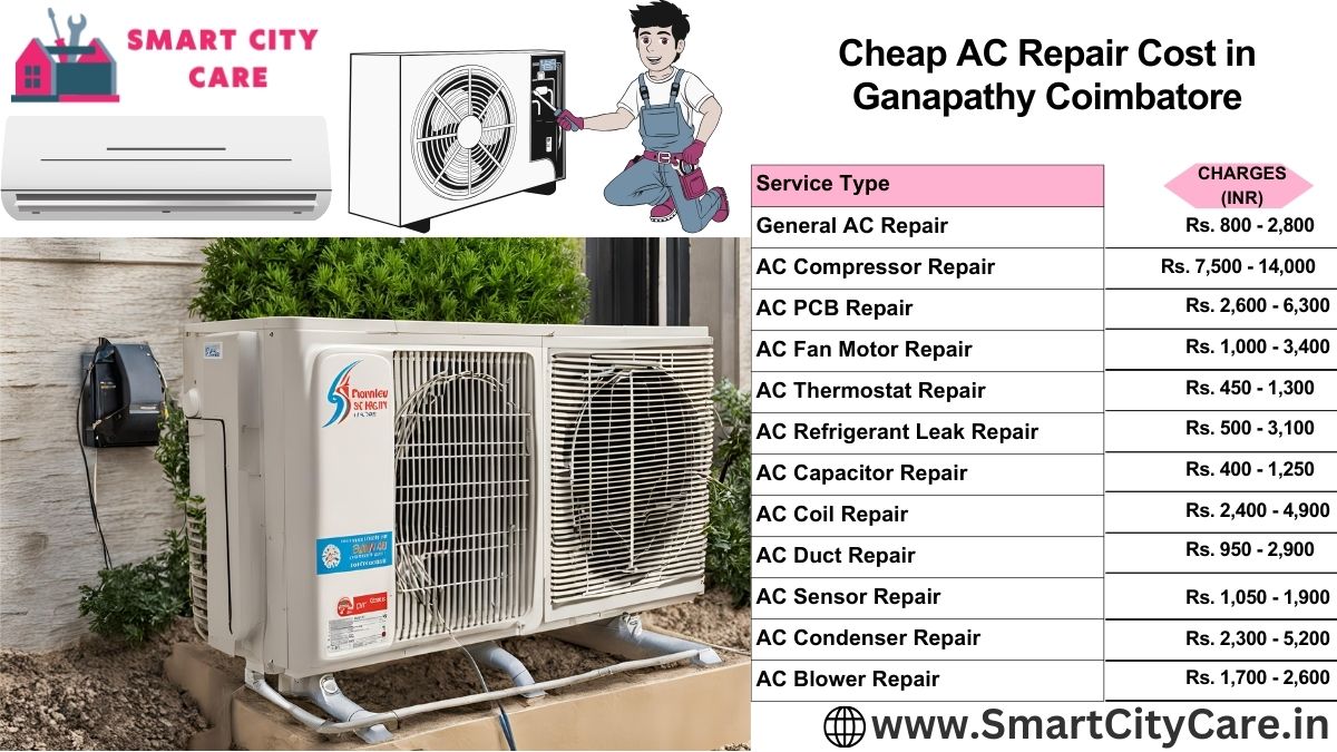 Cheap AC repair Cost list in  Ganapathy, Coimbatore