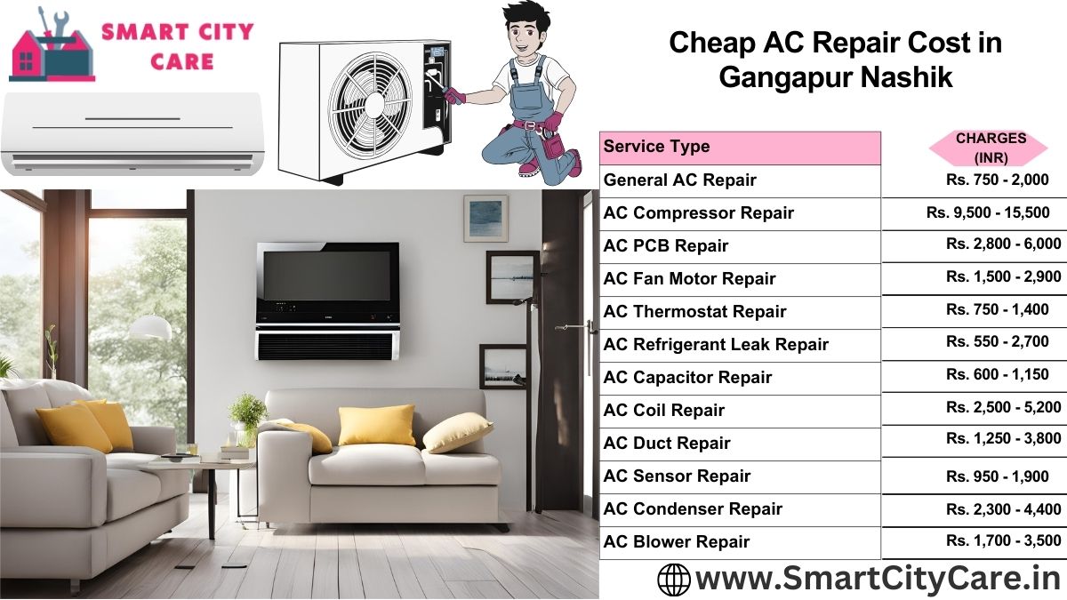 Cheap AC repair Cost list in  Gangapur, Nashik