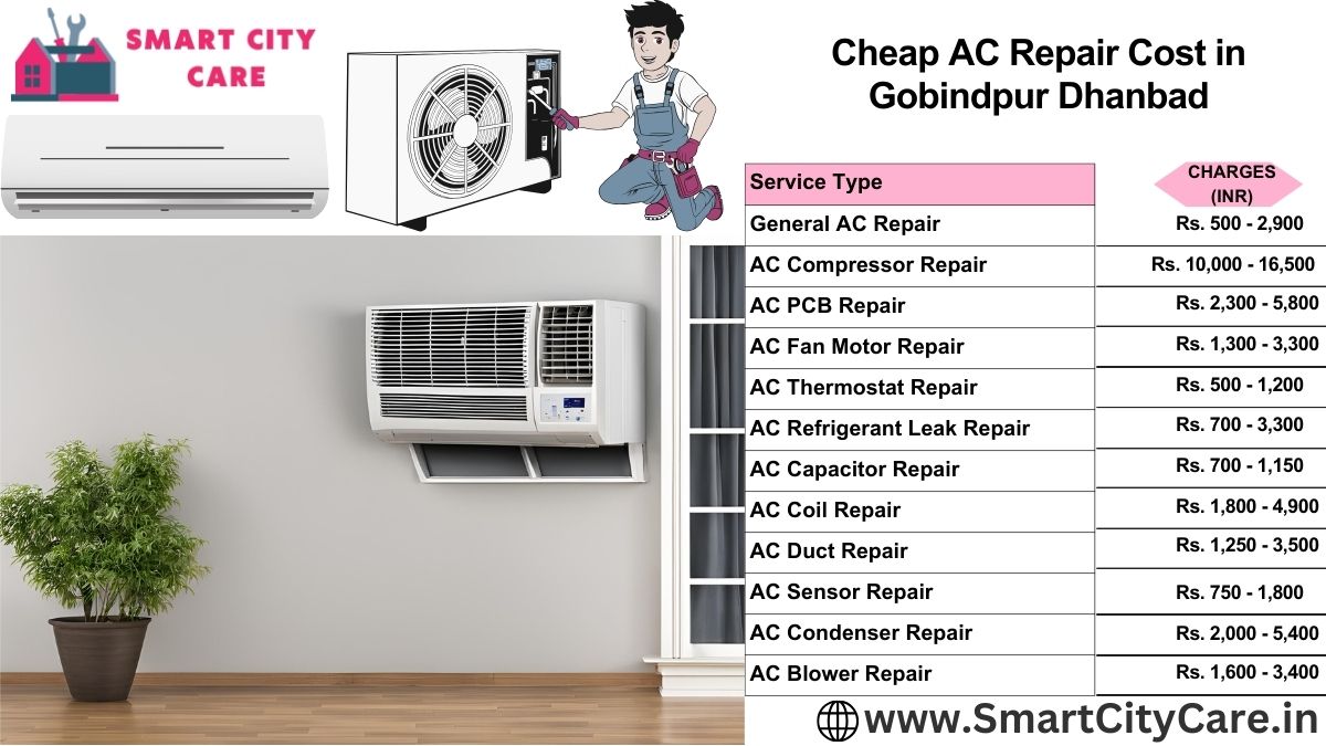 Cheap AC repair Cost list in  Gobindpur, Dhanbad