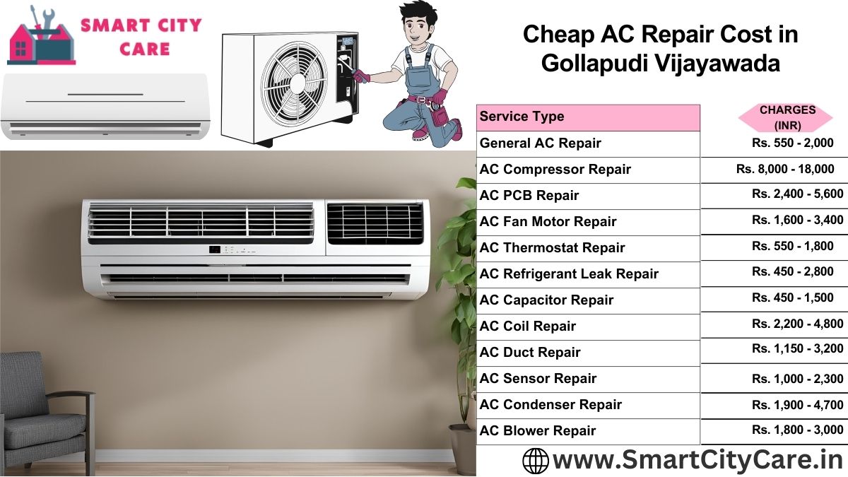 Cheap AC repair Cost list in  Gollapudi, Vijayawada