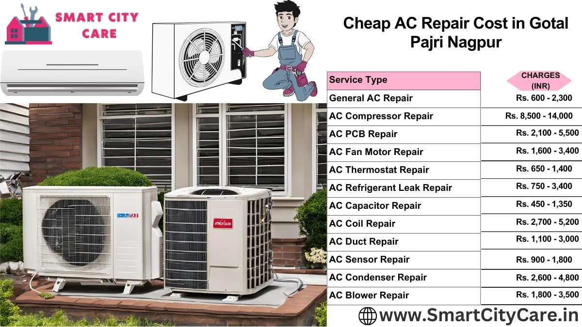 Cheap AC repair Cost list in Gotal pajri, Nagpur