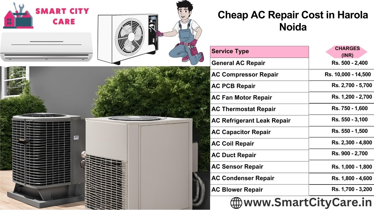 Cheap AC repair Cost list in  Harola, Noida