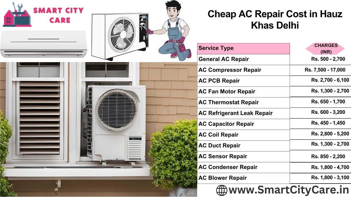 Cheap AC repair Cost list in  Hauz Khas, Delhi