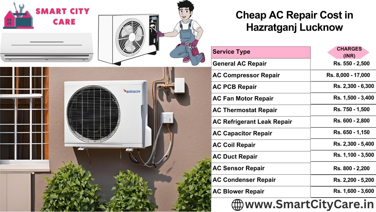 Cheap AC repair Cost list in  Hazratganj, Lucknow