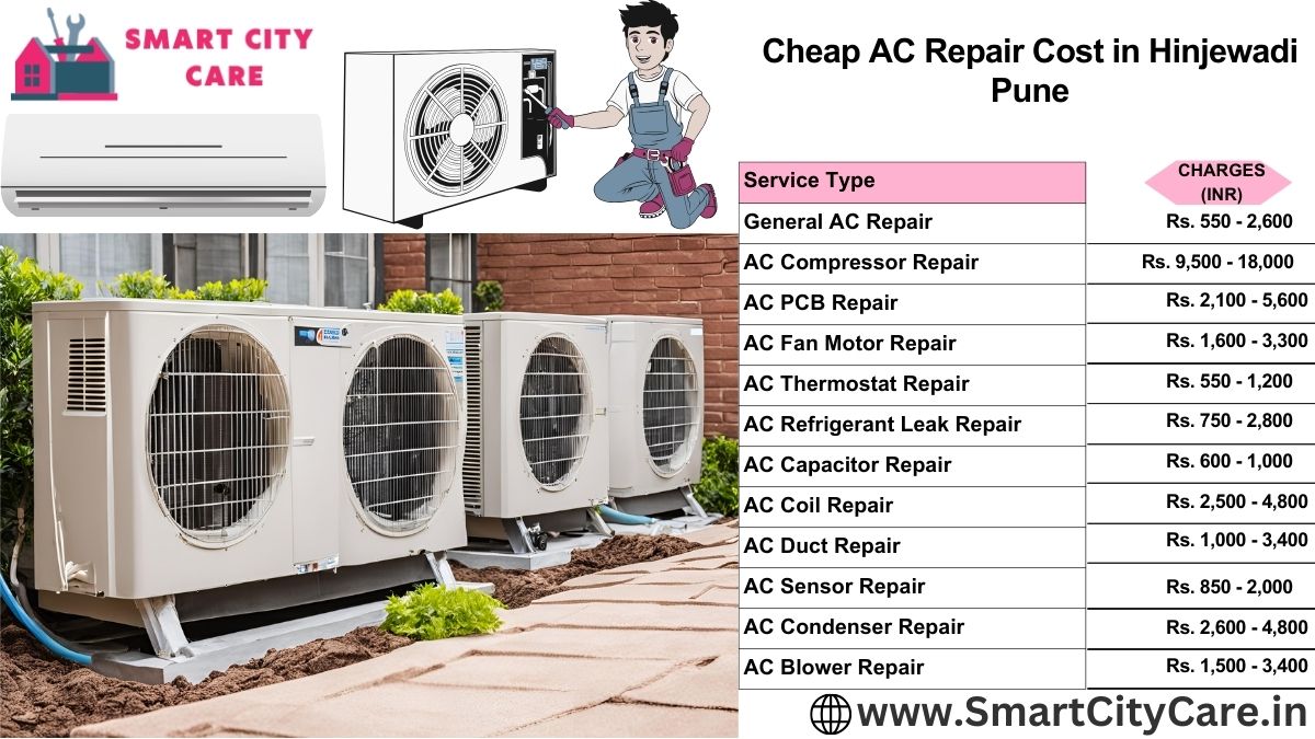 Cheap AC repair Cost list in Hinjewadi, Pune