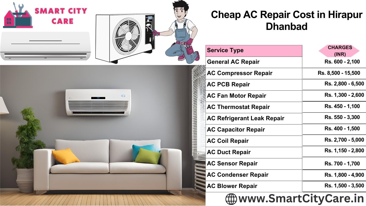 Cheap AC repair Cost list in  Hirapur, Dhanbad