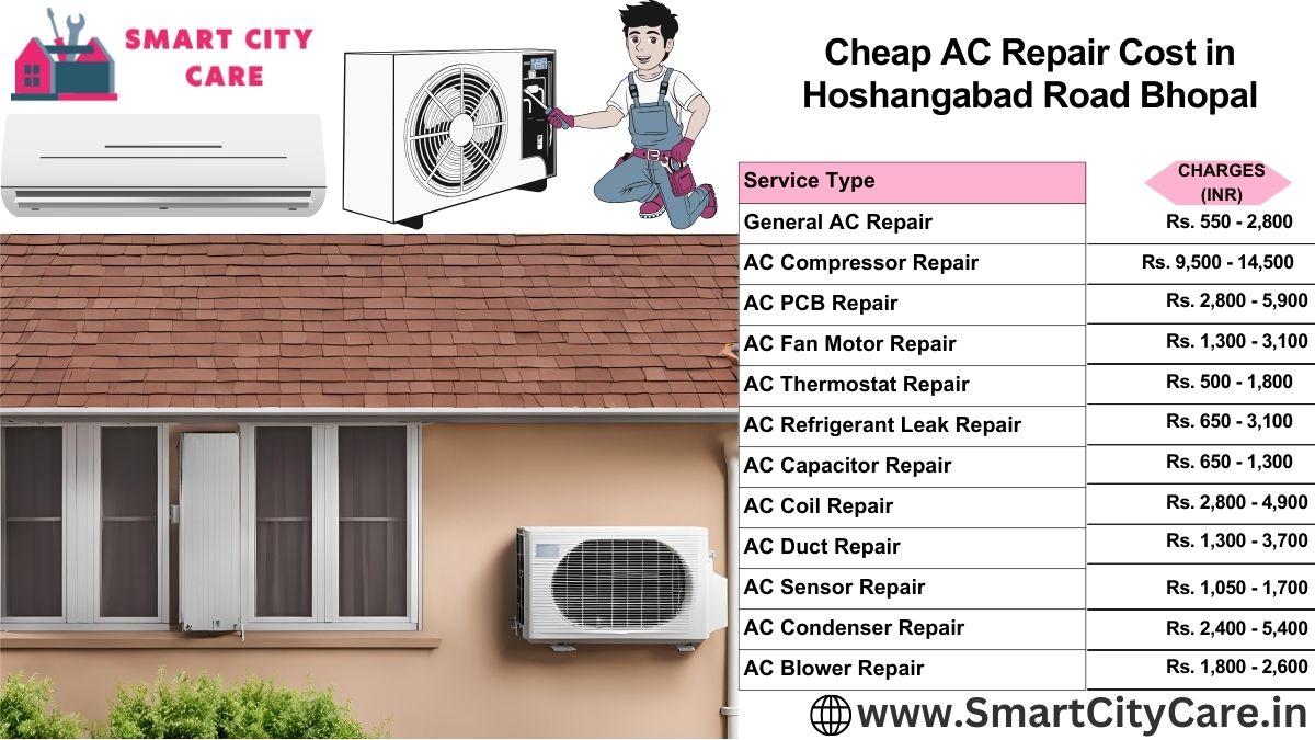 Cheap AC repair cost in Hoshangabad Road, Bhopal