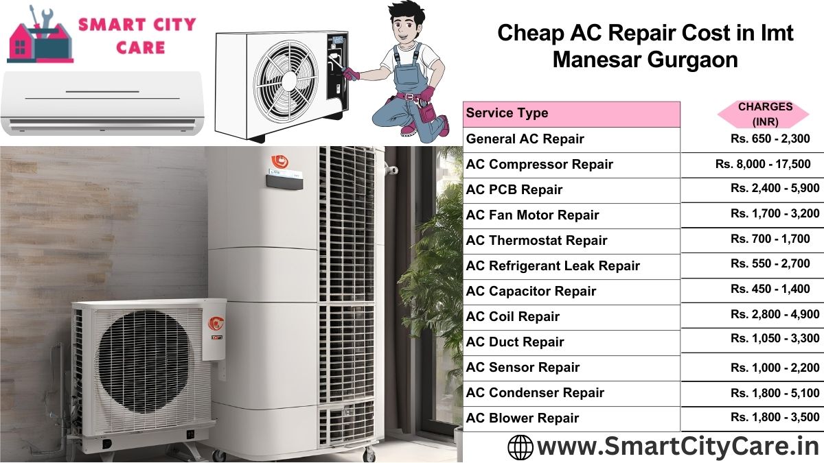 Cheap AC repair Cost list in  Imt Manesar, Gurgaon