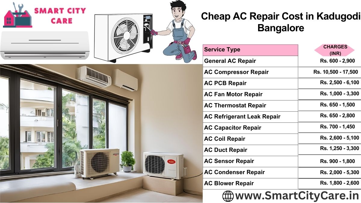 Cheap AC repair Cost list in  Kadugodi, Bangalore