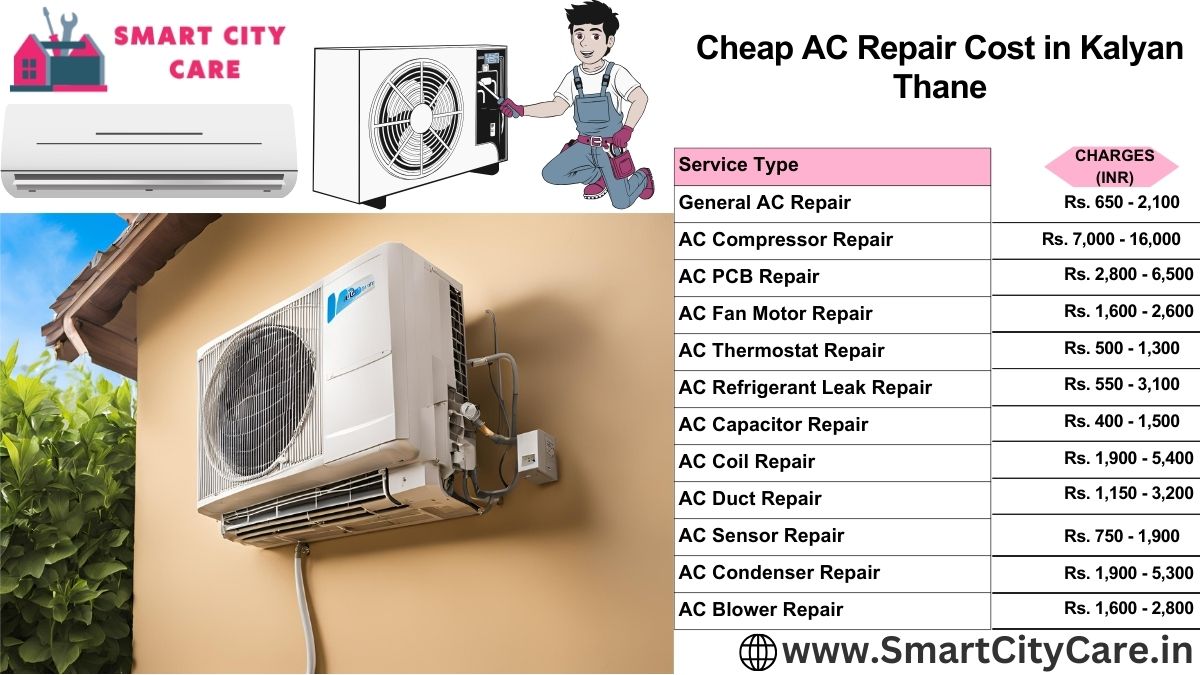 Cheap AC repair Cost list in  Kalyan, Thane