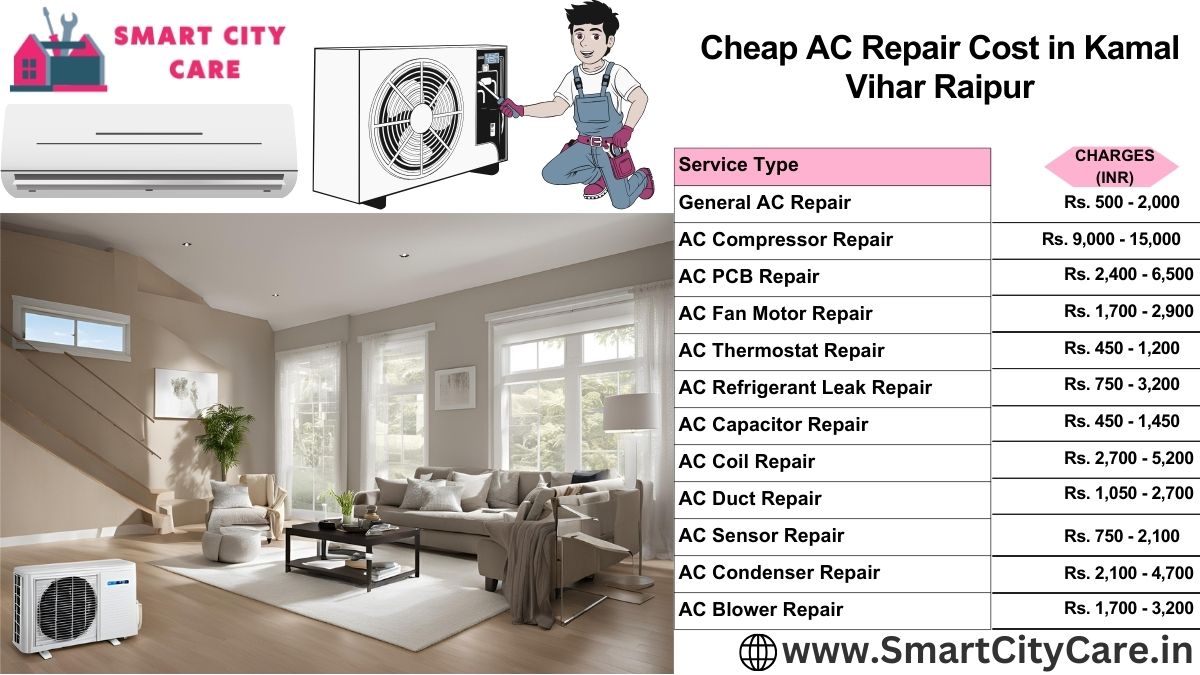 Cheap AC repair Cost list in  Kamal Vihar, Raipur