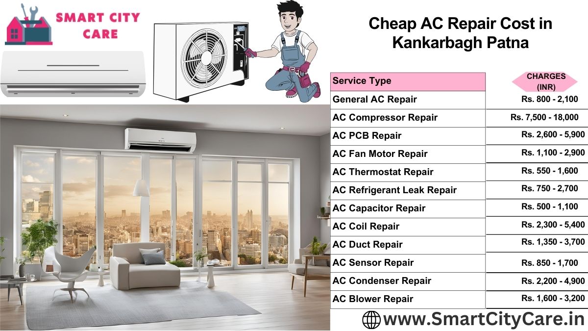 Cheap AC repair Cost list in  Kankarbagh, Patna