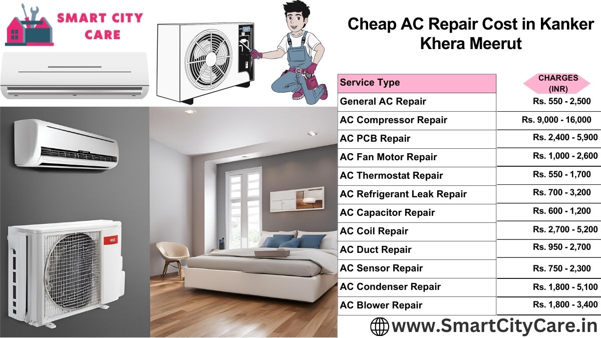 Cheap AC repair Cost list in  Kanker Khera, Meerut