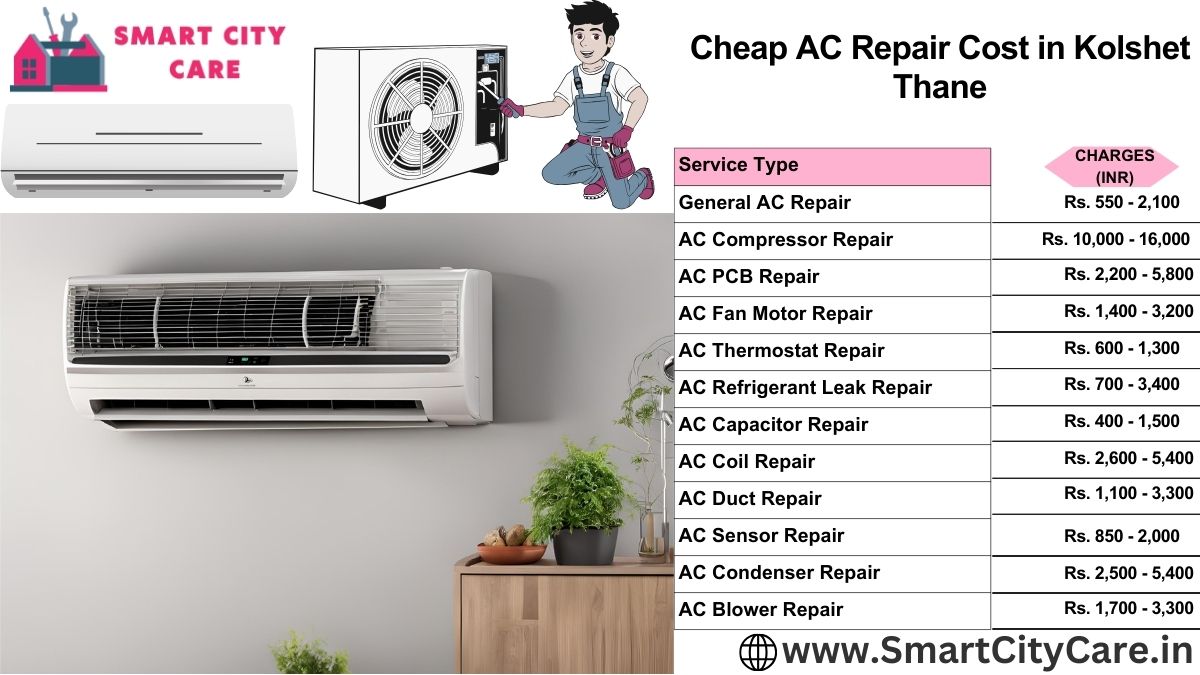 Cheap AC repair Cost list in  Kolshet, Thane