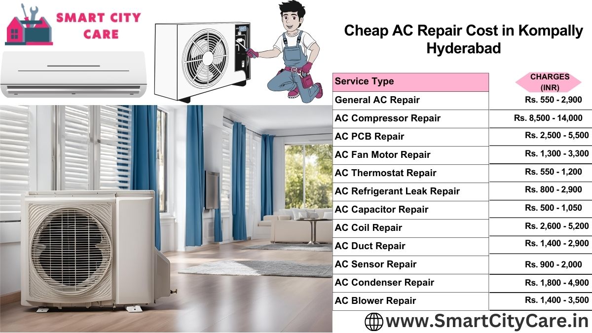 Cheap AC repair Cost list in  Kompally, Hyderabad