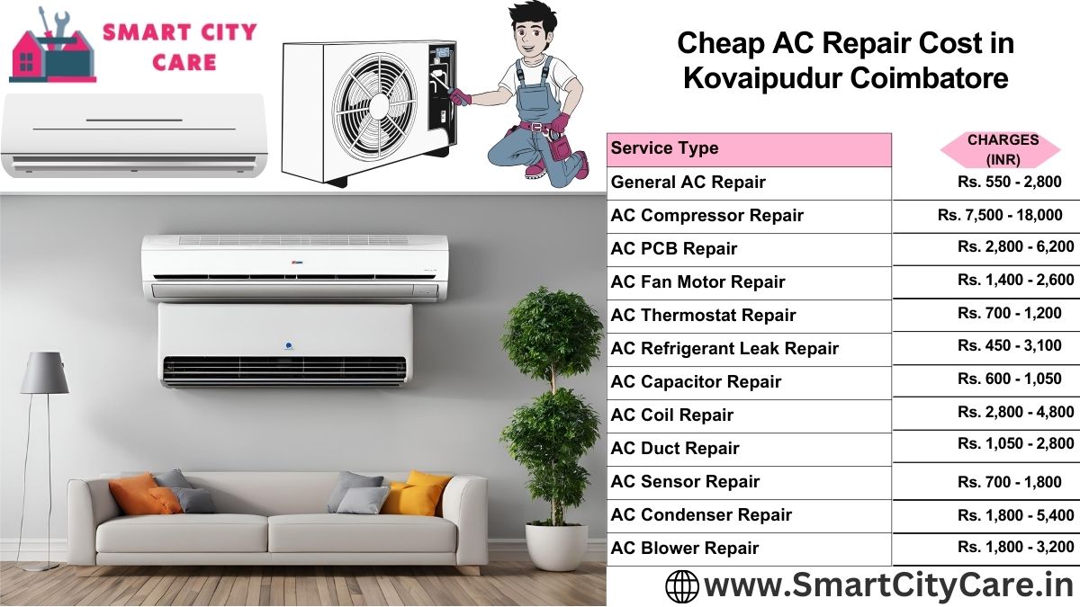 Cheap AC repair Cost list in  Kovaipudur, Coimbatore