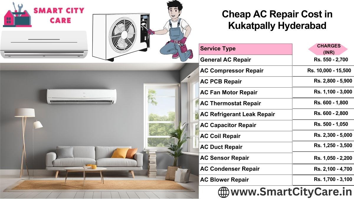 Cheap AC repair Cost list in  Kukatpally, Hyderabad