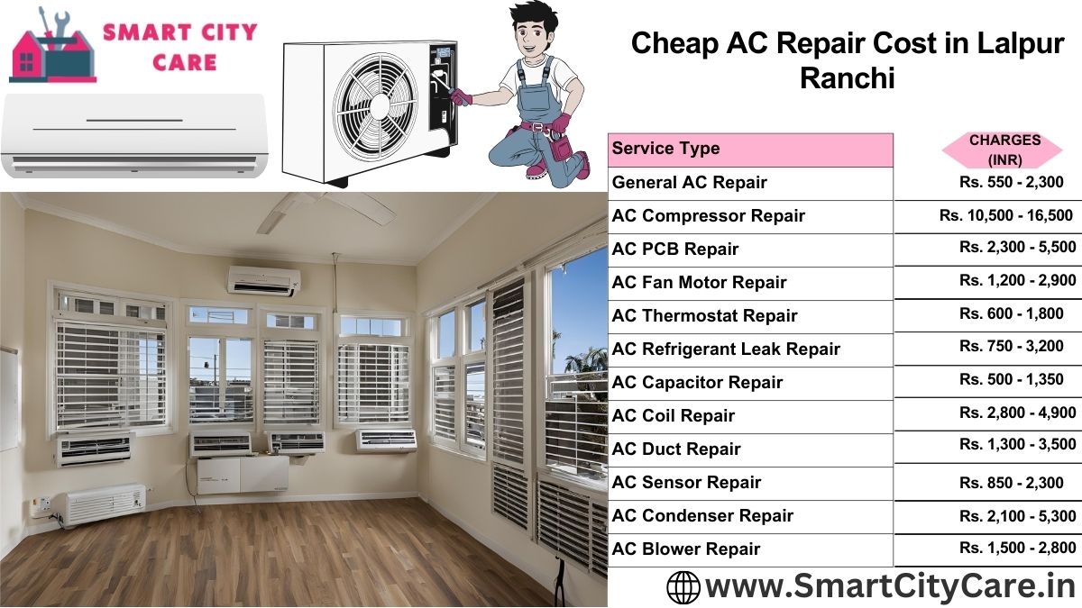 Cheap AC repair Cost list in  Lalpur, Ranchi