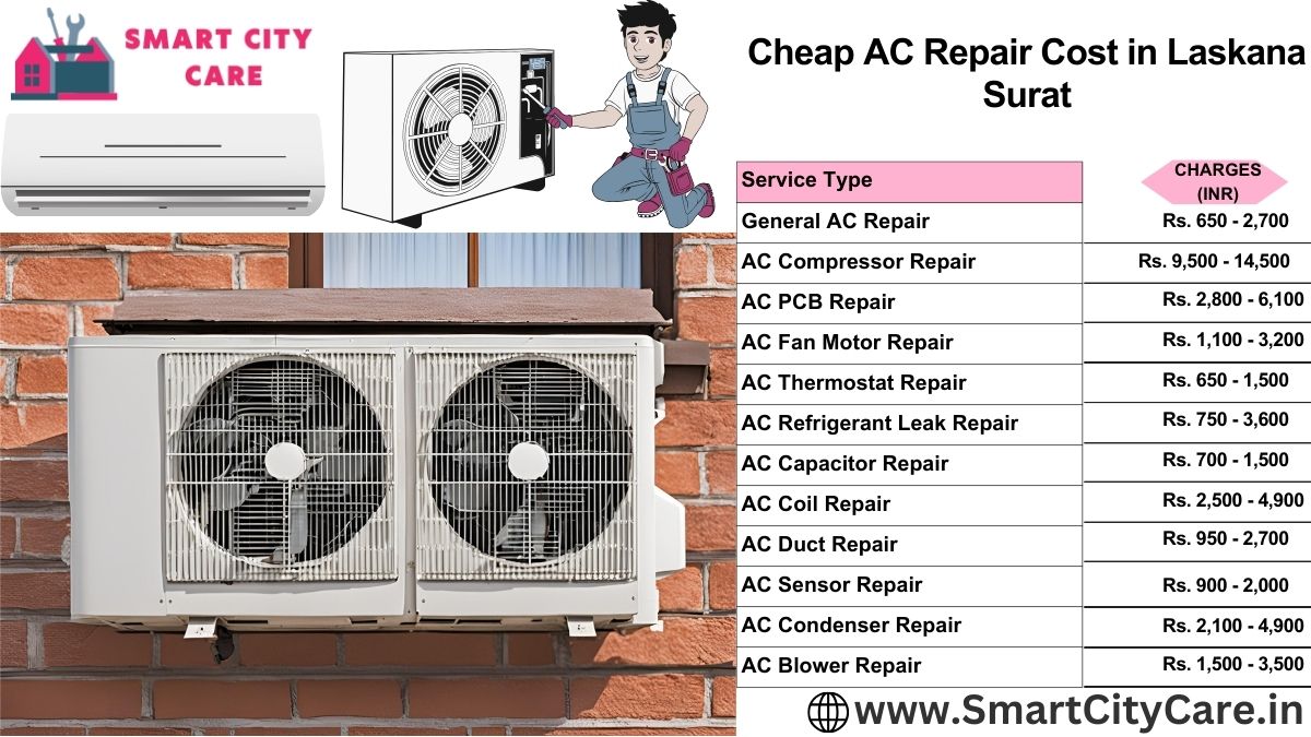 Cheap AC repair Cost list in  Laskana, Surat