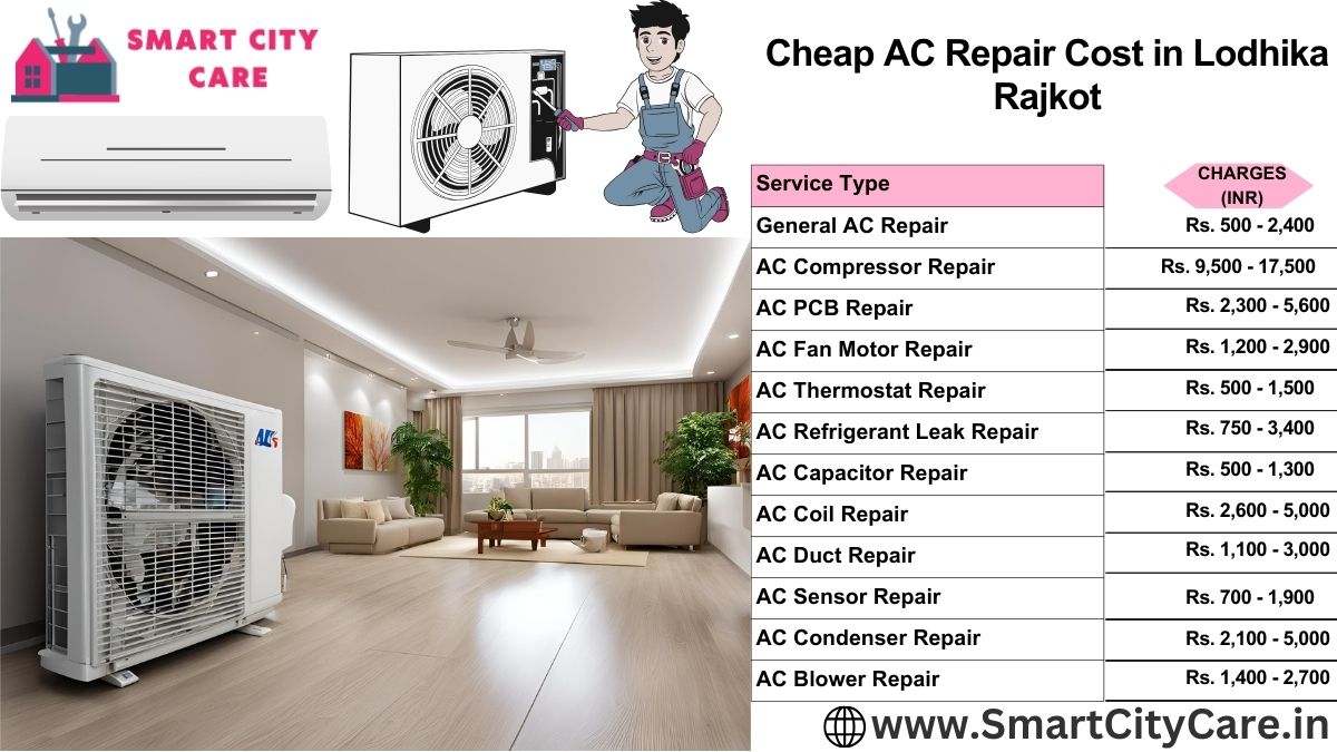 Cheap AC repair Cost list in  Lodhika, Rajkot