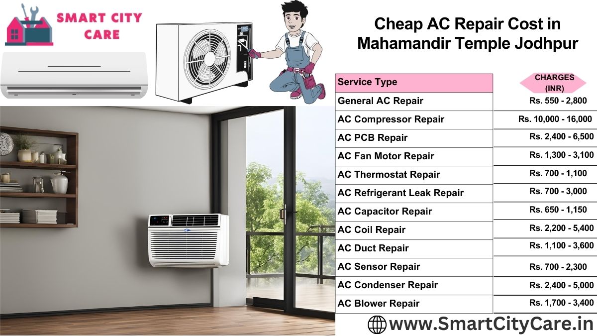 Cheap AC repair Cost list in  Mahamandir Temple, Jodhpur