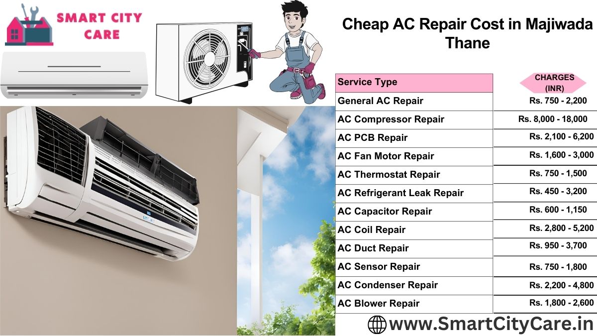Cheap AC repair Cost list in  Majiwada, Thane