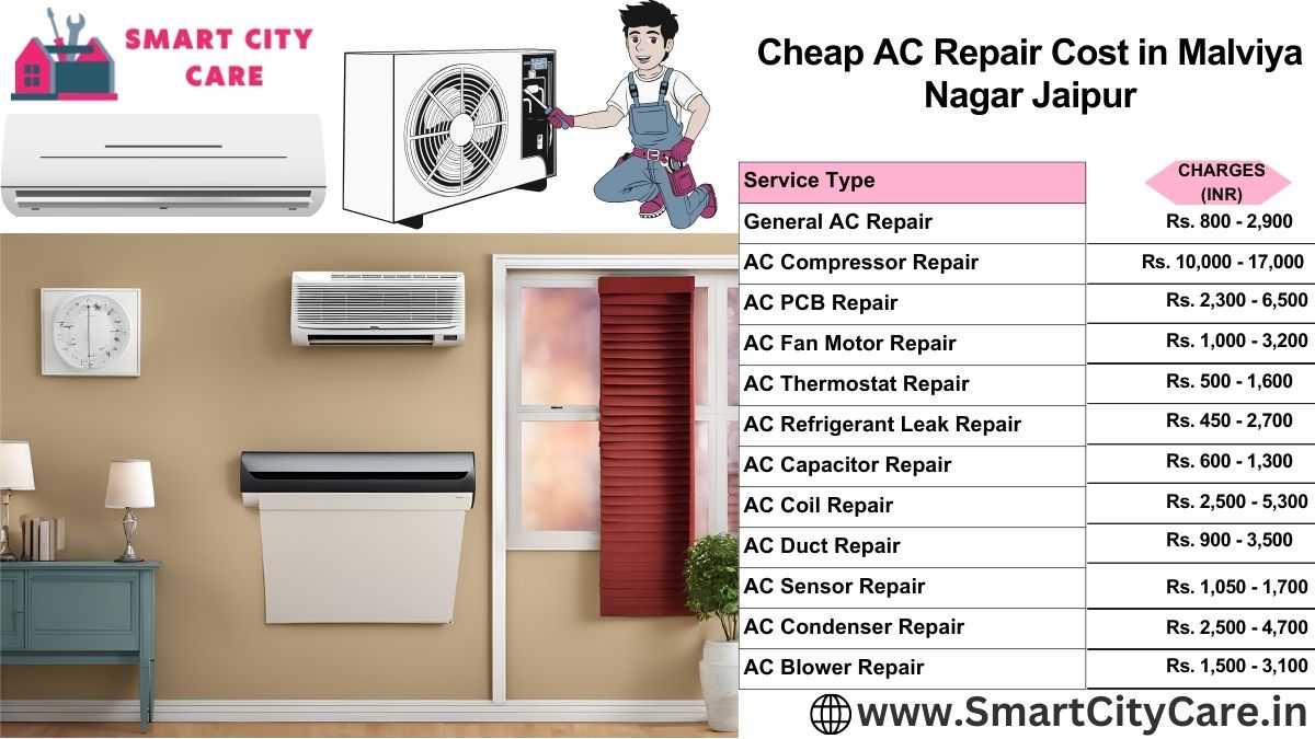 Cheap AC repair Cost list in  Malviya Nagar, Jaipur