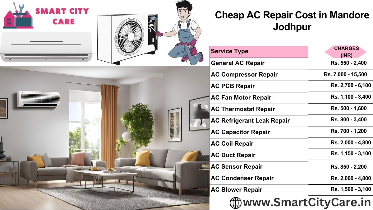 Cheap AC repair Cost list in  Mandore, Jodhpur