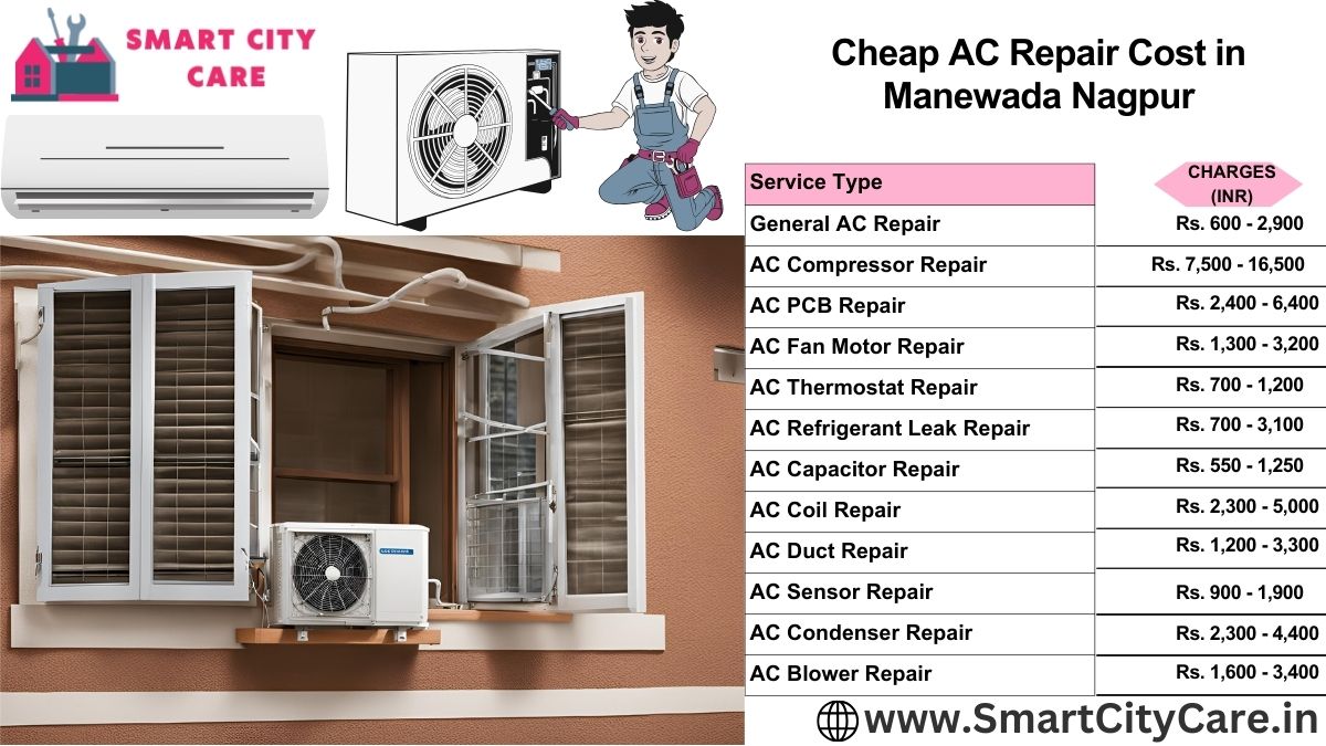 Cheap AC repair Cost list in Manewada, Nagpur