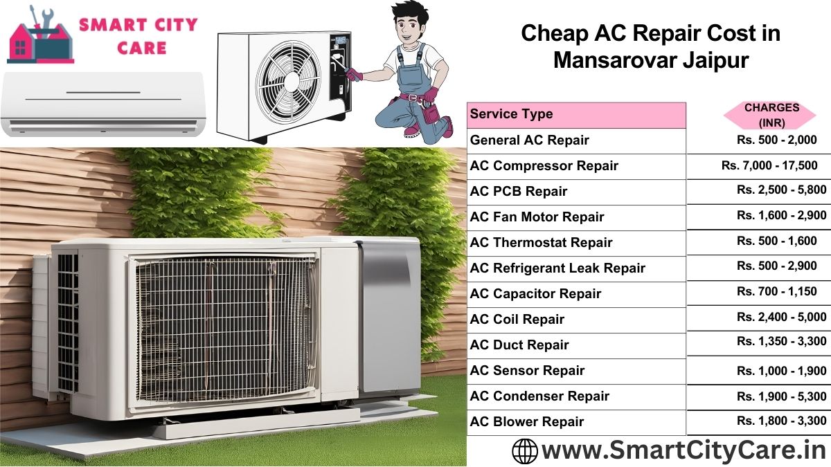 Cheap AC repair Cost list in  Mansarovar, Jaipur